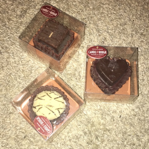 CHOCOLATE SCENTED 3 candle assorted bundle. - Picture 2 of 2